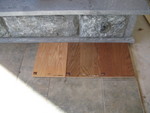 Natural, suede, pecan with soapstone and main floor tile