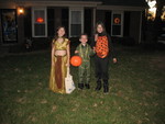 Trick or treat!  Kailyn, Connor, and their friend Gabby