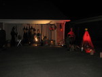 Lots of decorations at a coworker's house